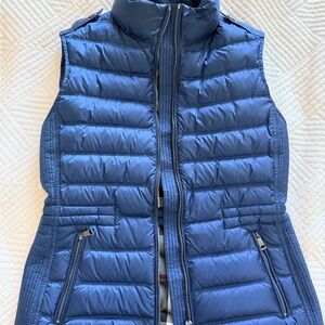 Burberry Navy Quilted Vest